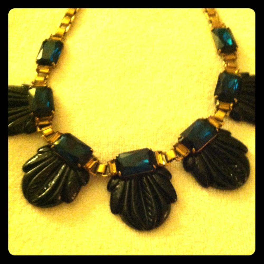 J.Crew fanned leaf necklace. - Picture 1 of 1